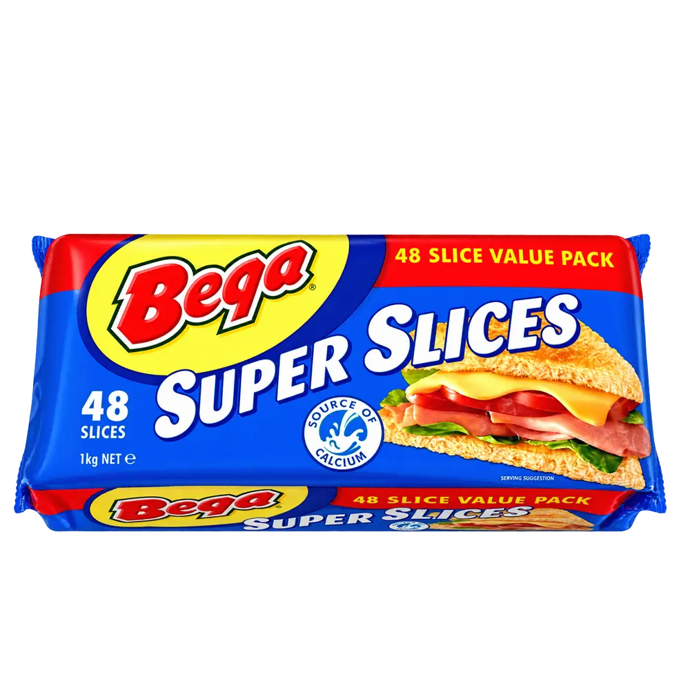 BEGA Super Slice Cheese 1Kg - 48 Slices