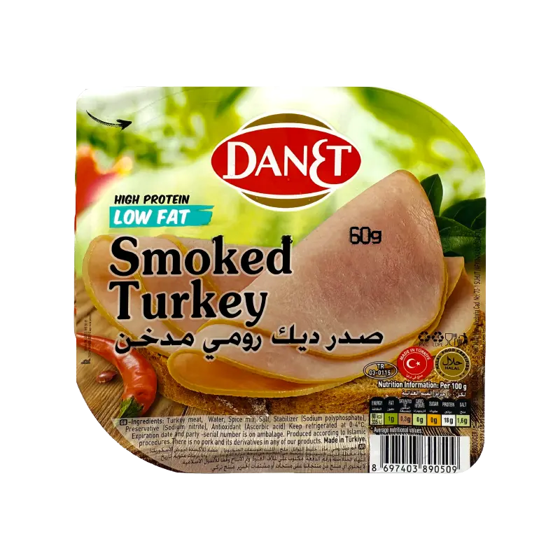 DANET Smoked Turkey Sliced - 60g