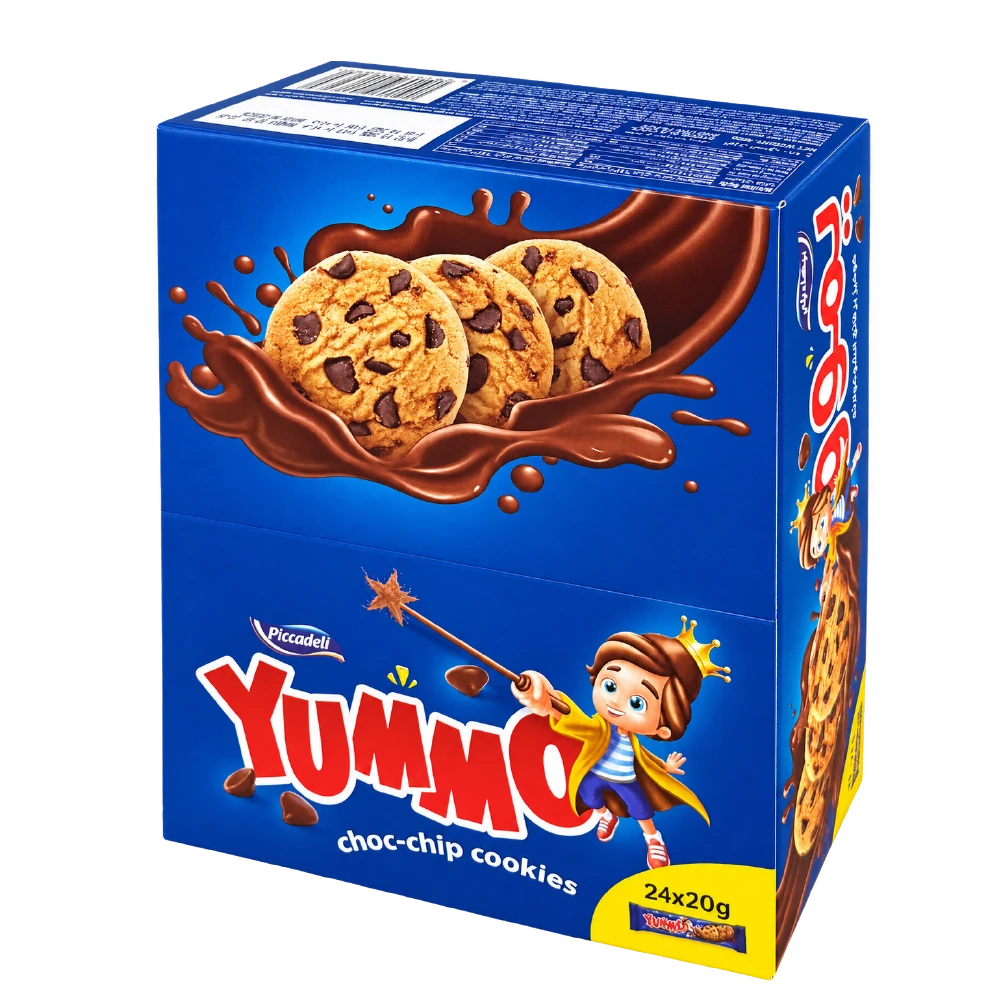 PICCADELI Yummmo Choco Chip Cookies  (24 x 20g)