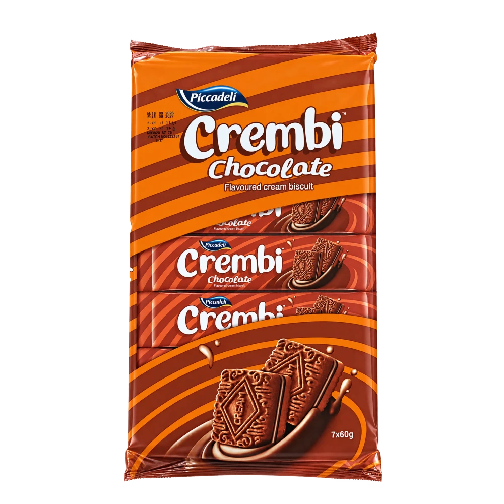 PICCADELI Crembi Biscuits - Chocolate (7 x 60g)