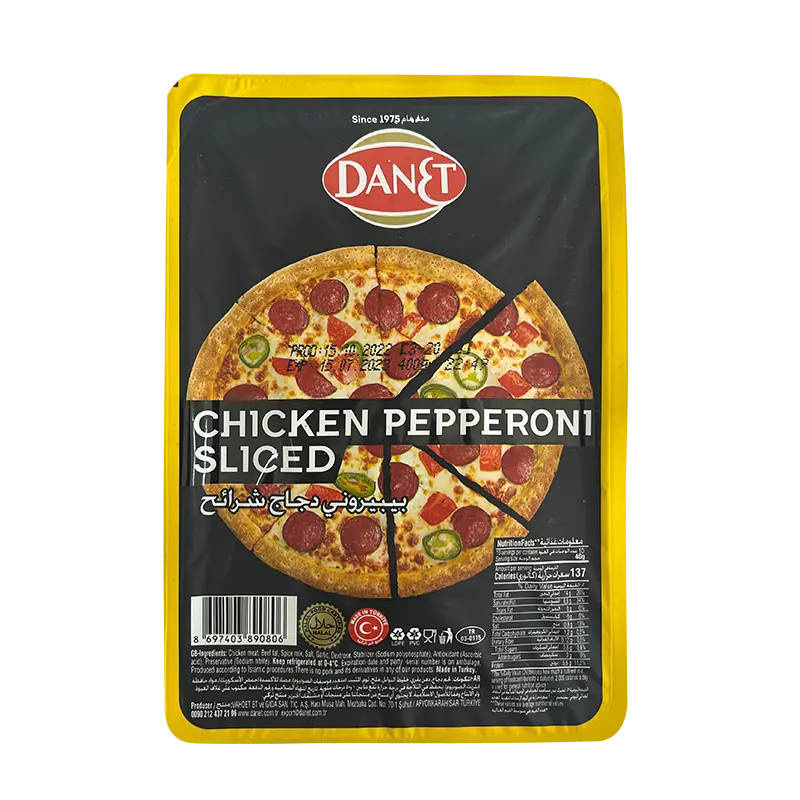 DANET Soudjouk Chicken Pepperoni Sliced - 400g