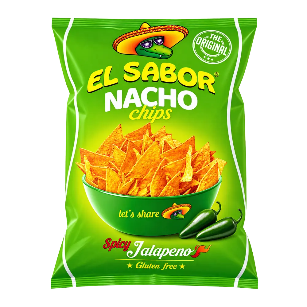 EL SABOR Nacho Chips - Jalapeno (100g)