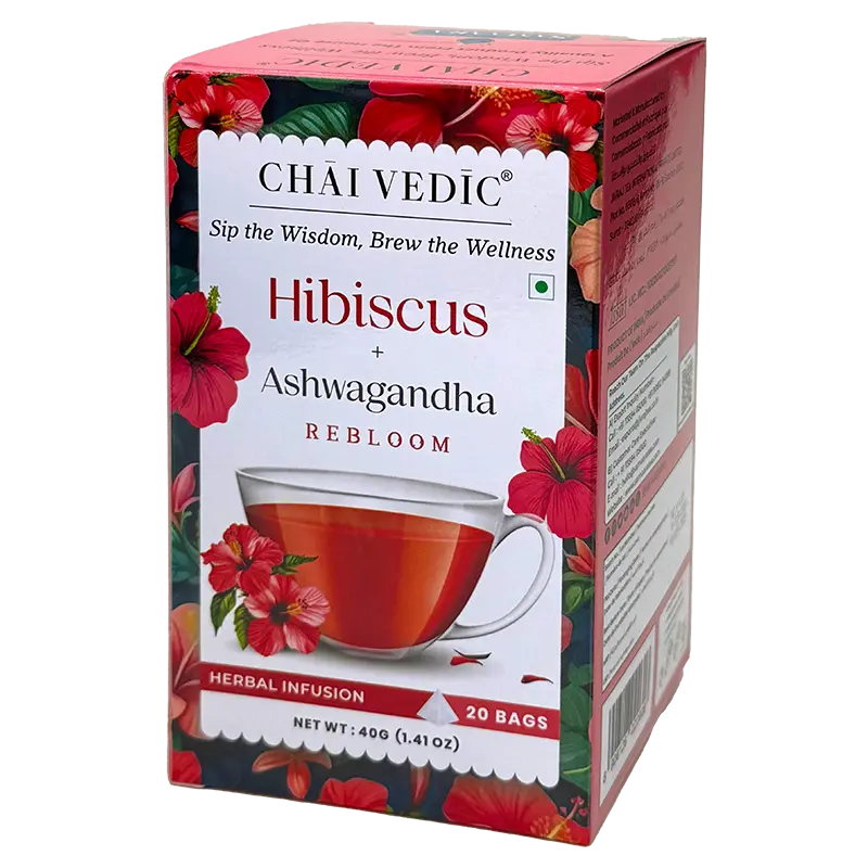 SAMAARA Hibiscus Ashwaganda Tea - 20 Teabags