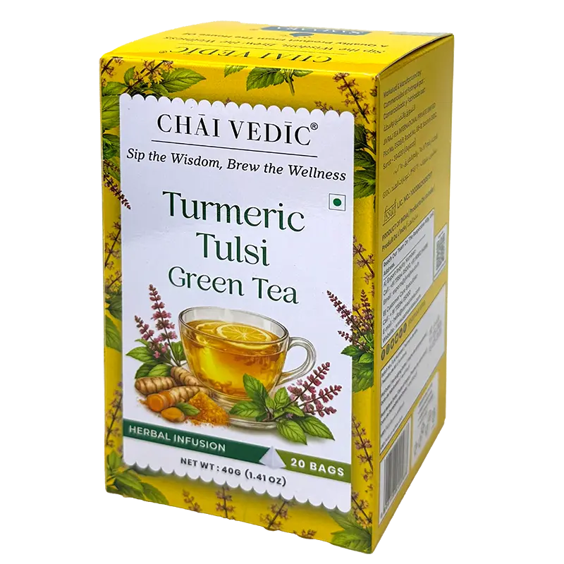 SAMAARA Tumeric Tulsi Green Tea - 20 Teabags