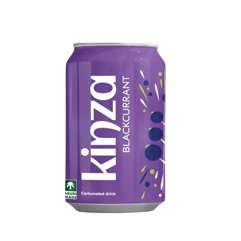 KINZA Carbonated Drink - Blackcurrant (24 x 360ml)