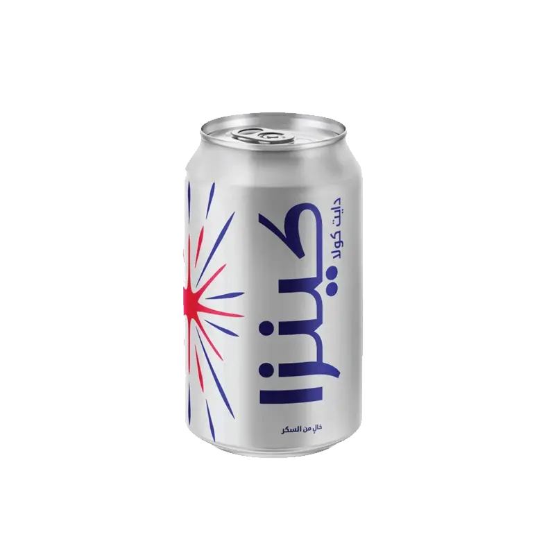 KINZA Carbonated Drink - Cola Diet (24 x 360ml)