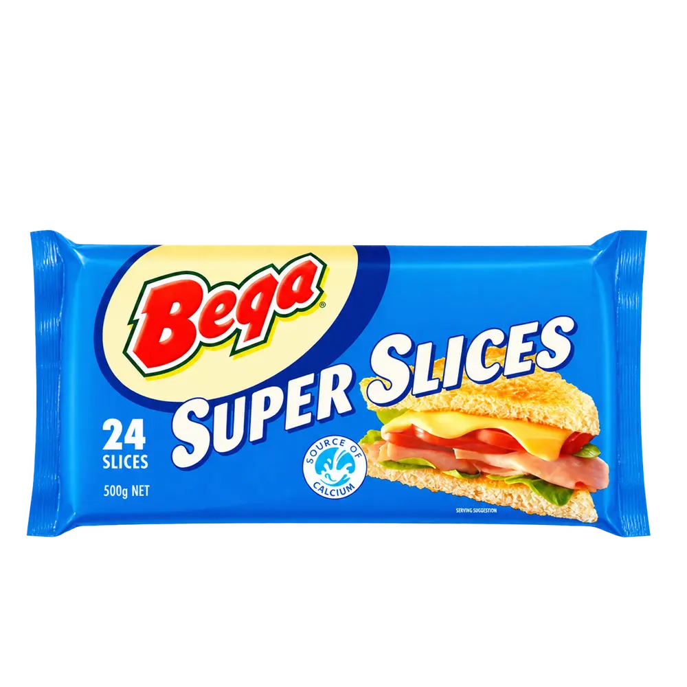 BEGA Super Slice Cheese 500g - 24 Slices