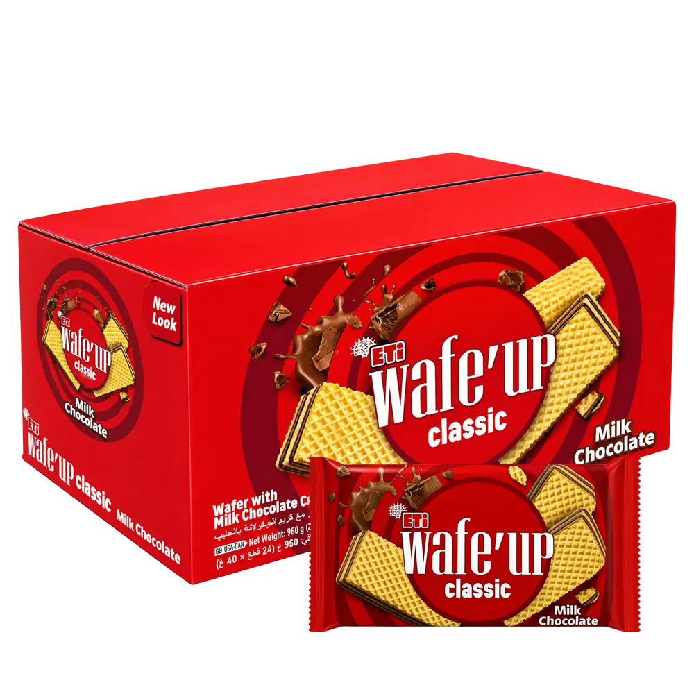 ETI Wafeup Classic Wafers - Choco Milk 24 x 40g