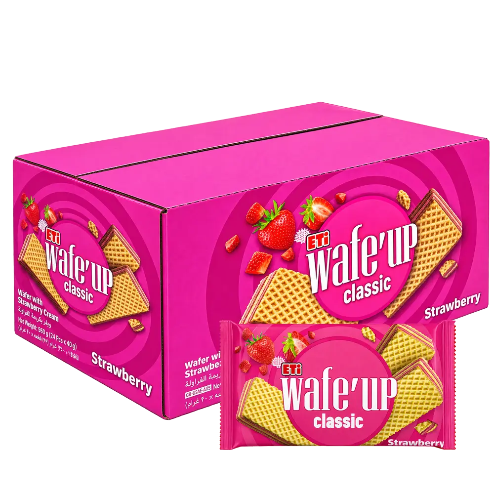 ETI Wafeup Classic Wafers - Strawberry 24 x 40g