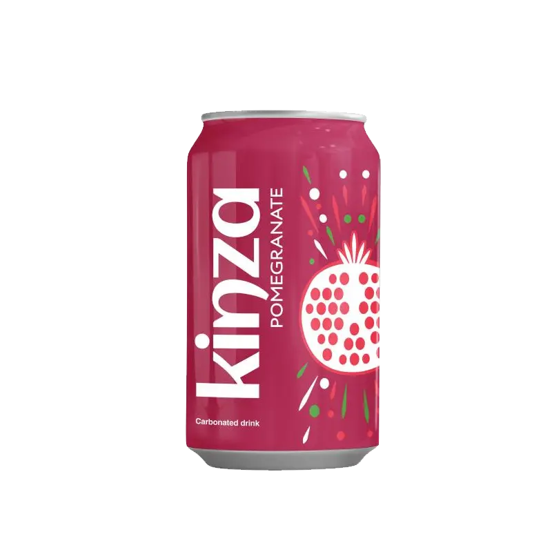 KINZA Carbonated Drink - Pomegranate (24 x 360ml)