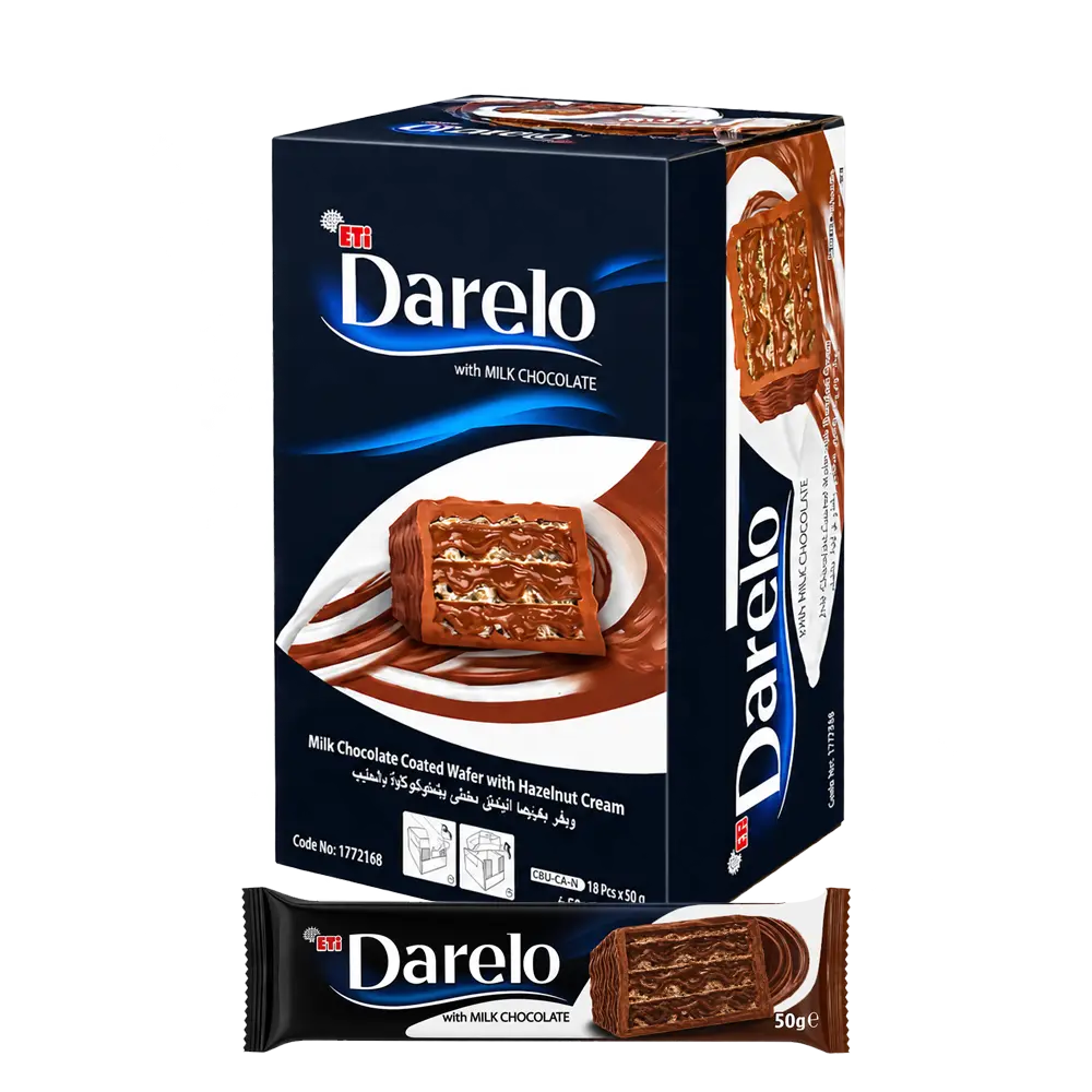ETI Darelo Choco Wafer Hazelnut - 18 x 50g