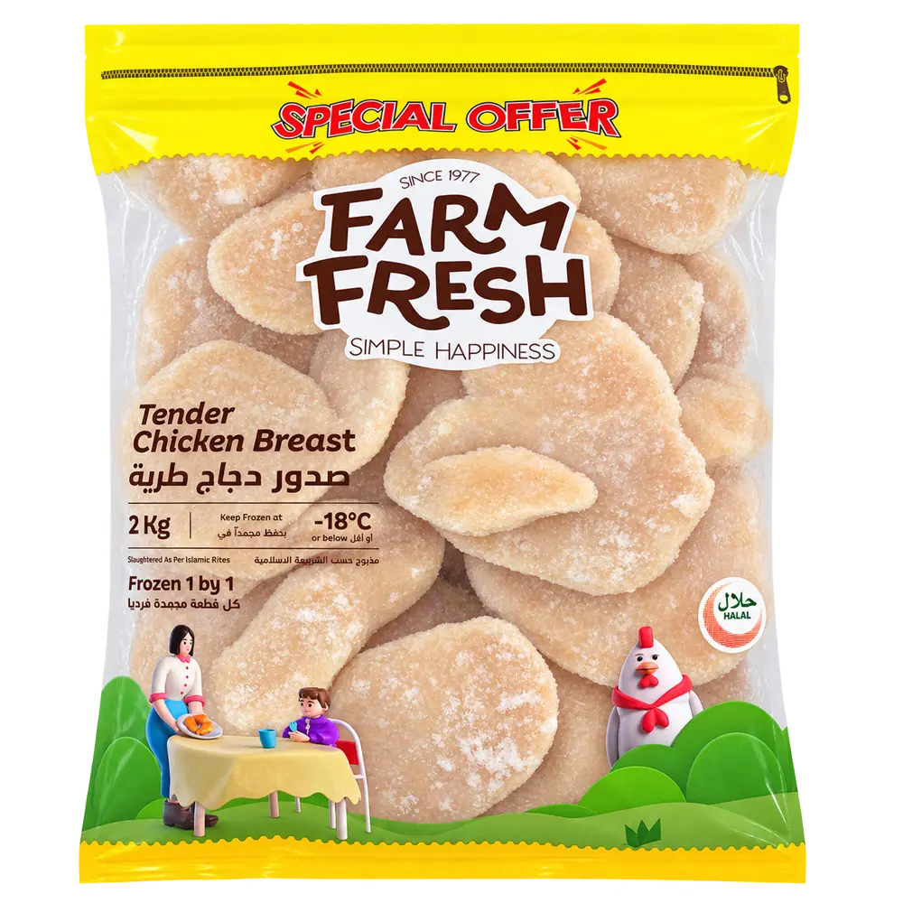 FARM FRESH Frzn Chicken Breast - 2 Kg