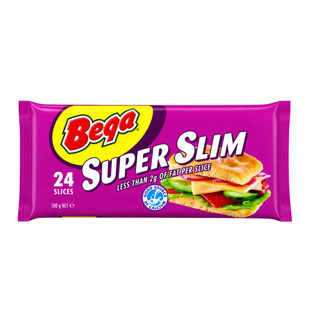 BEGA Super Slim Slice Cheese 500g - 24 Slices